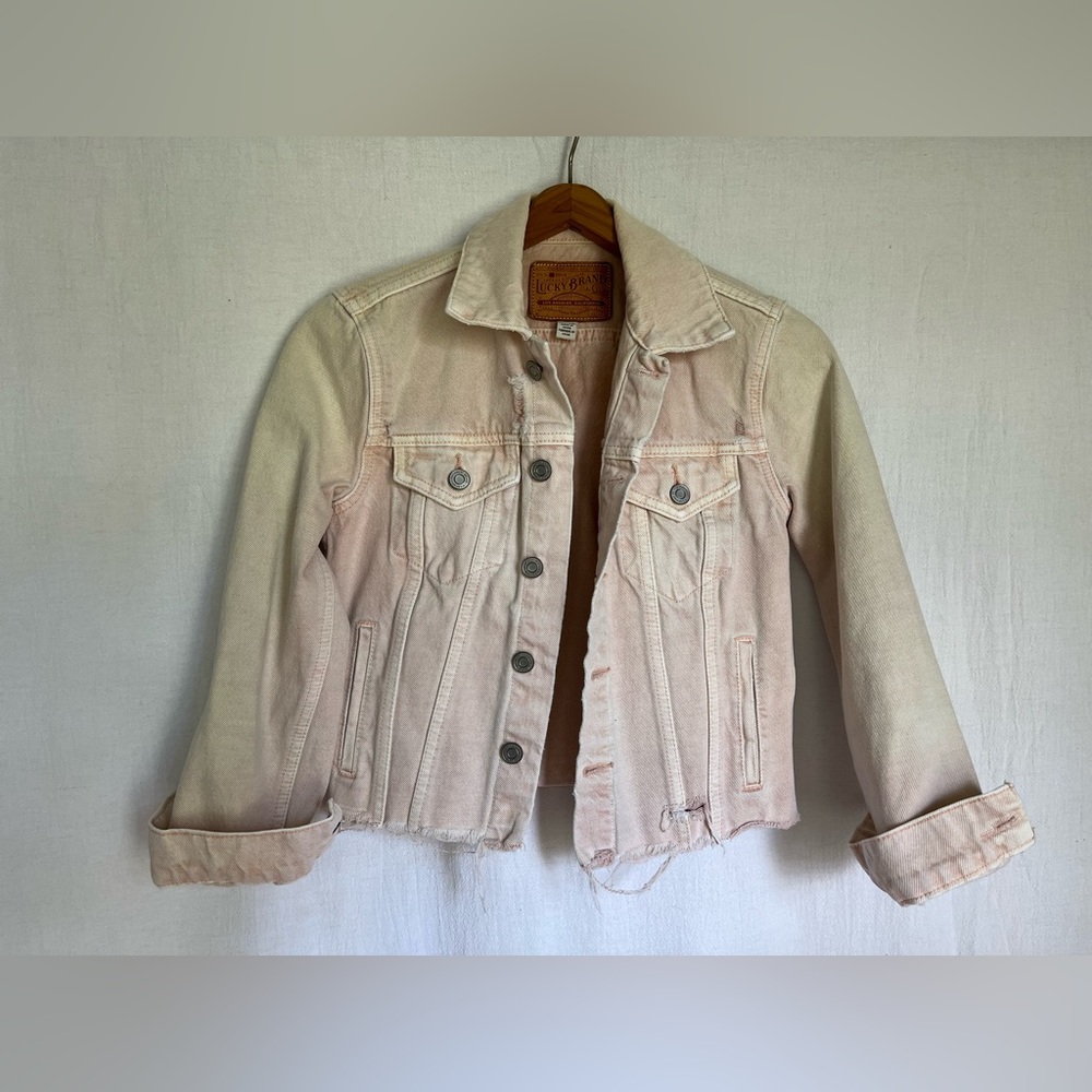 Lucky Brand Light Pink Denim Jacket